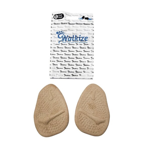 NEW Walkize Ball Of Foot Cushions 1 Pair Beige - Picture 1 of 2